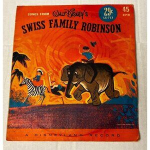 Walt Disney’s Swiss Family Robinson Disneyland Record Little Gem LG-713 BB34